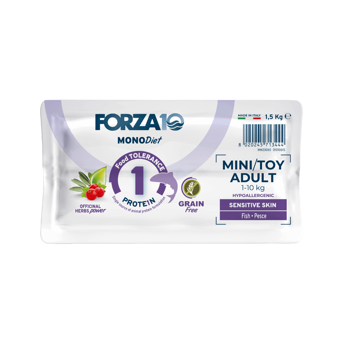 MonoDiet Skin Mini Toy diētiskā suņu barība