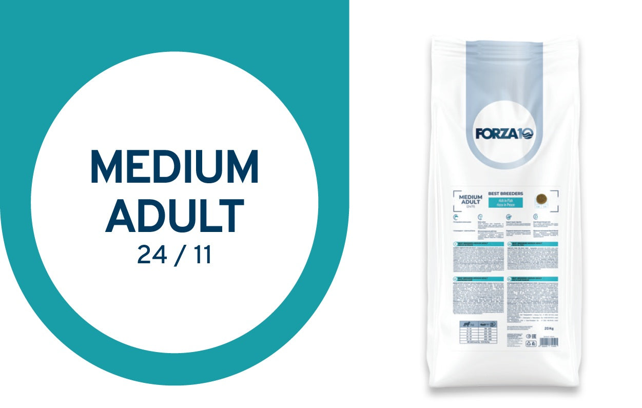 FORZA10 Best Breeders Medium Adult šunims (24/11) su žuvimi