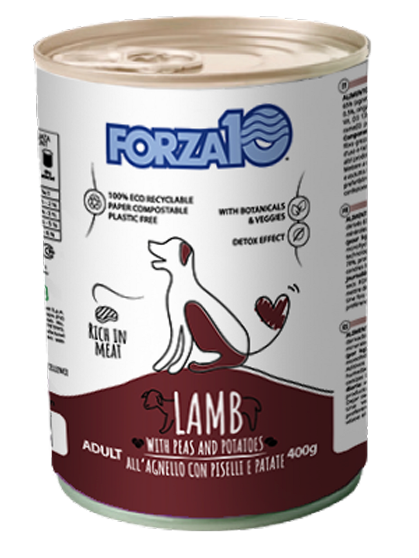 FORZA10 Maintenance Adult konservai šunims su ėriena, žirniais ir bulvėmis