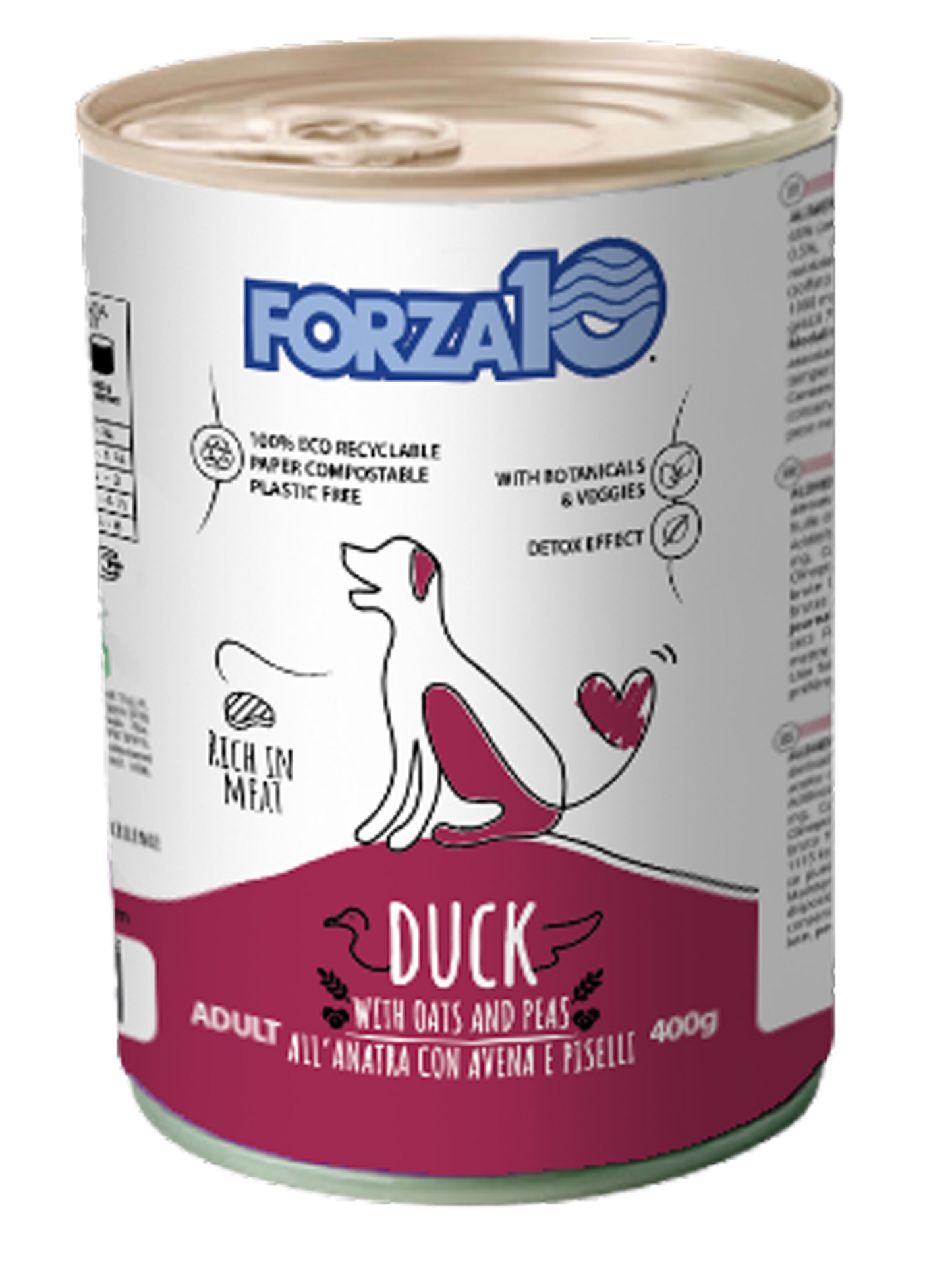 FORZA10 Maintenance Adult konservai šunims su antiena, avižom ir žirniais