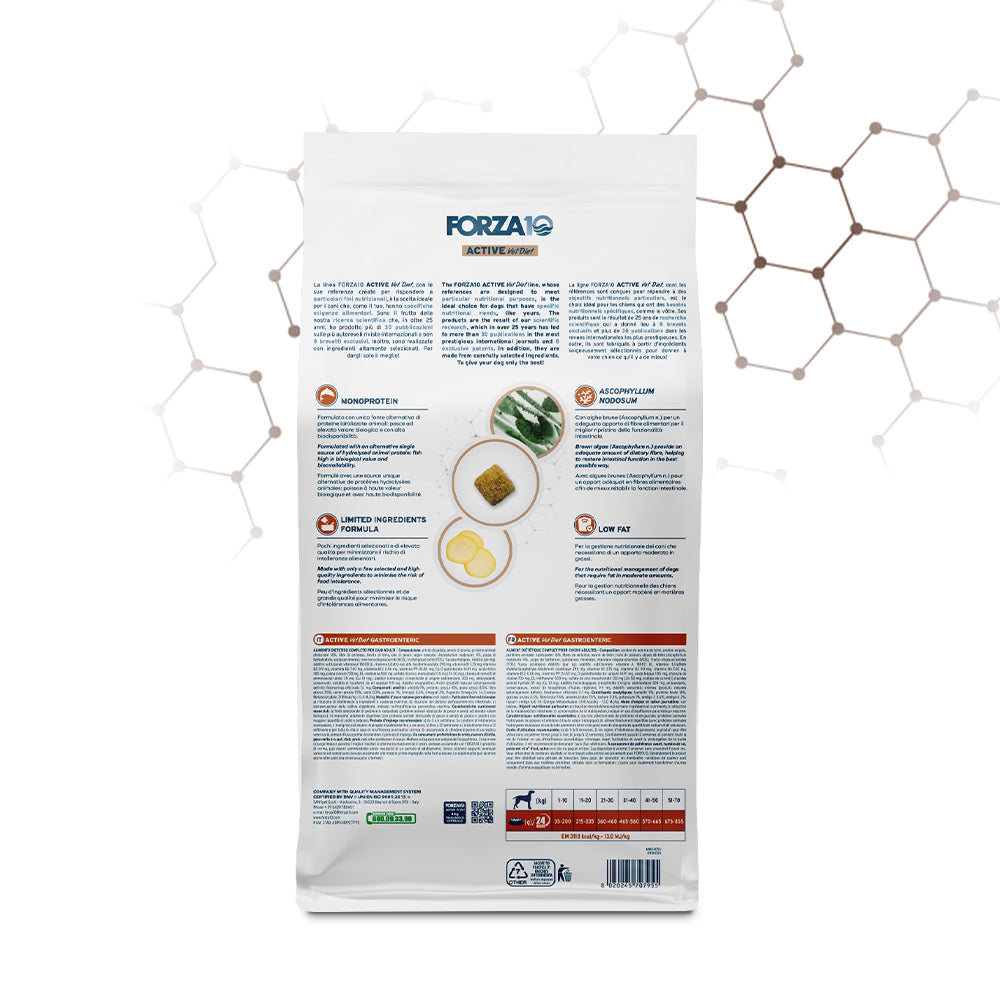 FORZA10 VetDiet GASTROENTERIC Low Fat All Breed šunims
