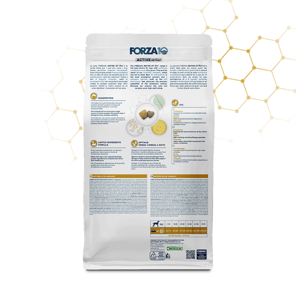 FORZA10 VetDiet URINARY All Breed šunims