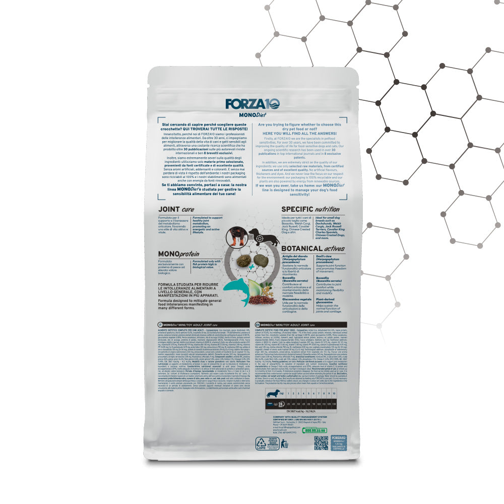 FORZA10 Monodiet Mini/Toy Adult Joint Care šunims