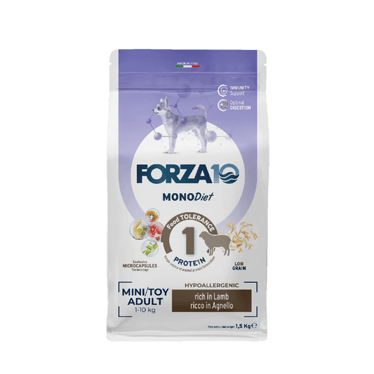 FORZA10 Monodiet Mini/Toy Adult šunims su ėriena