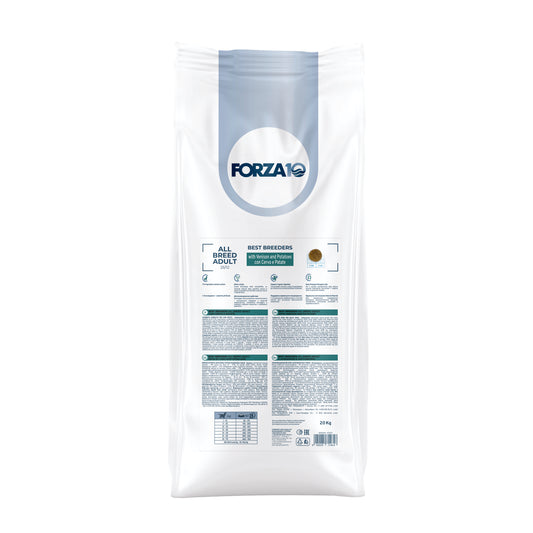 FORZA10 Best Breeders Adult All Breed šunims (25/12) su elniena ir bulvėmis