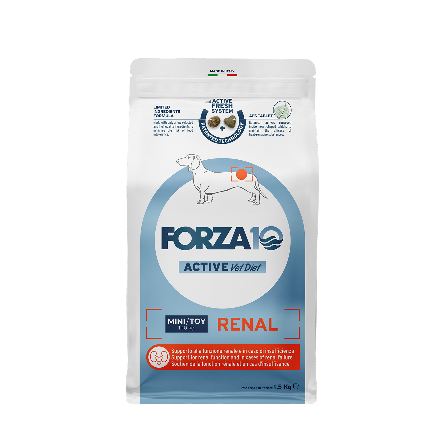 FORZA10 VetDiet RENAL Mini/Toy šunims