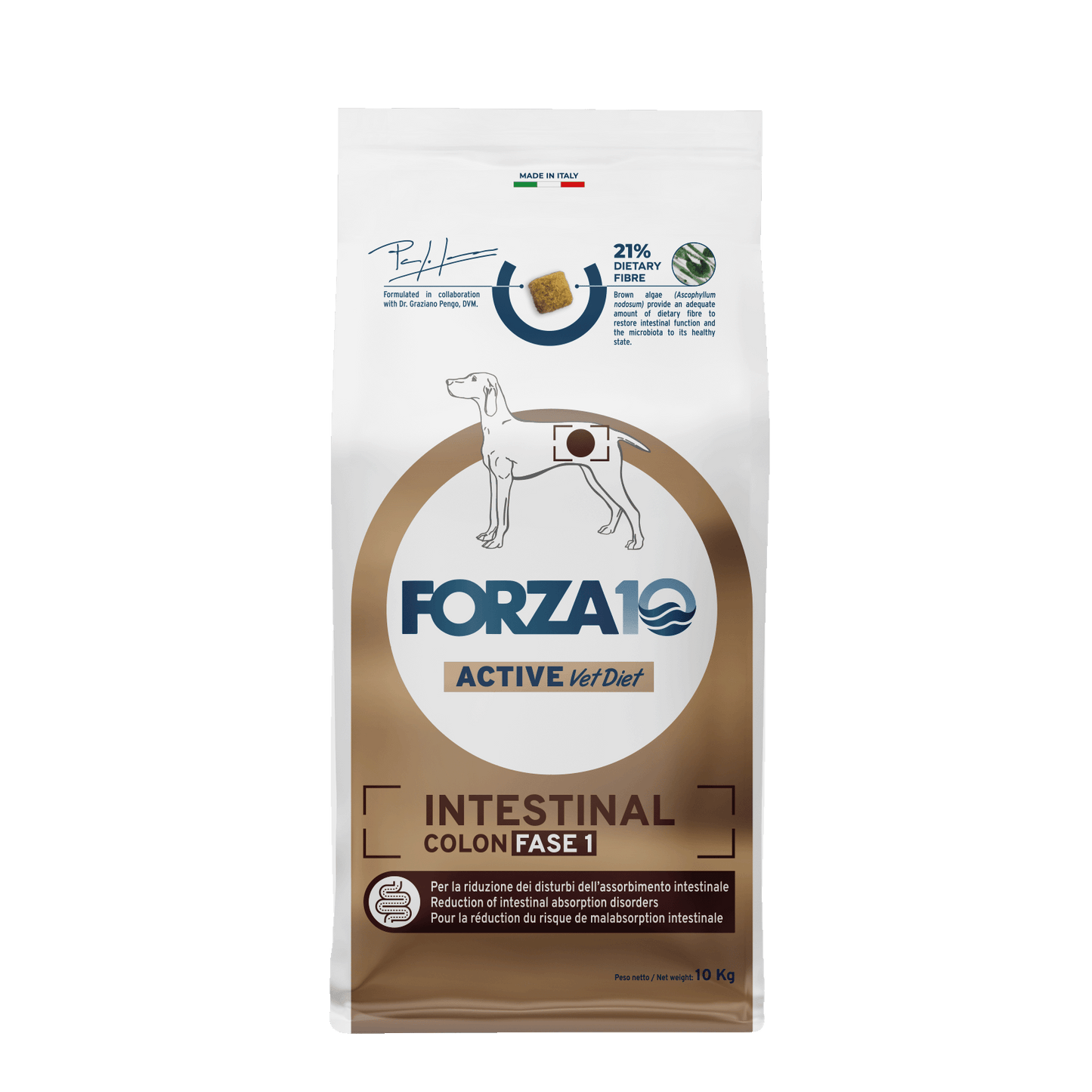 FORZA10 VetDiet INTESTINAL COLON Fase 1 All Breed šunims