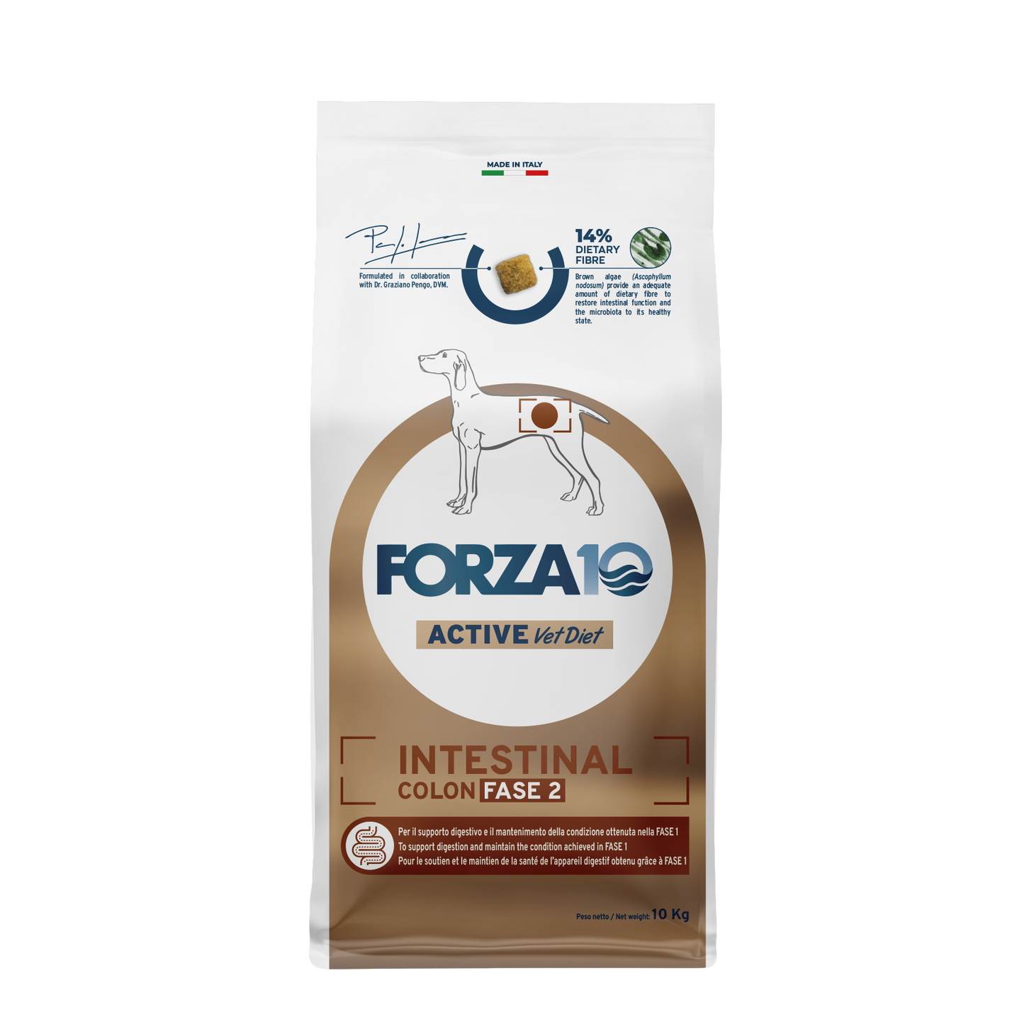 FORZA10 VetDiet INTESTINAL COLON Fase 2 All Breed šunims