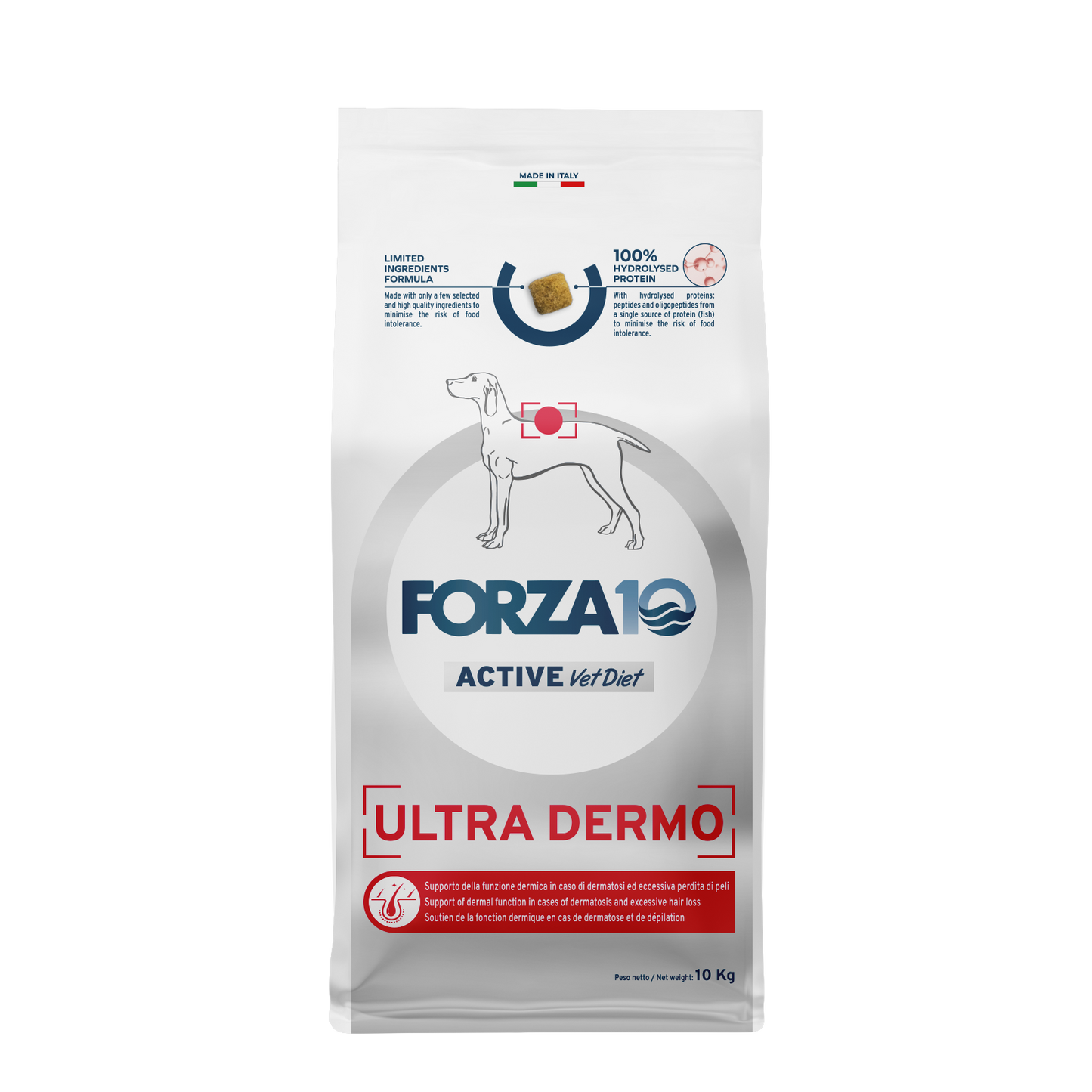 FORZA10 VetDiet ULTRA DERMO All Breed šunims su žuvimi