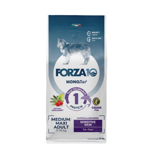 MonoDiet Sensitive Skin Med maxi jaunais iepakojums 10kg