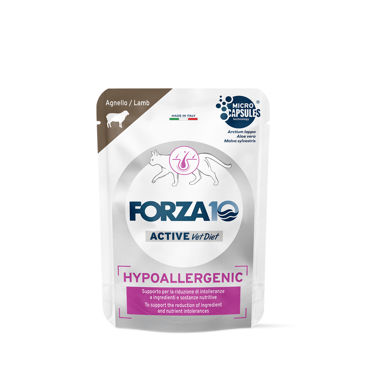 FORZA10 ACTIVE VetDiet Hypoallergenic konservai katėms su ėriena, 80 g