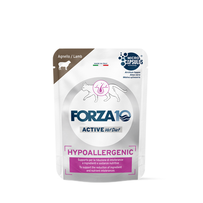 FORZA10 ACTIVE VetDiet Hypoallergenic konservai katėms su ėriena, 80 g