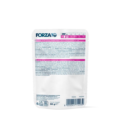 FORZA10 ACTIVE VetDiet Hypoallergenic konservai katėms su žuvimi, 80 g
