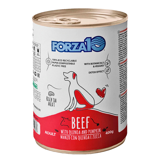 FORZA10 Maintenance Adult konservai šunims su jautiena, bolivine balanda ir moliūgais